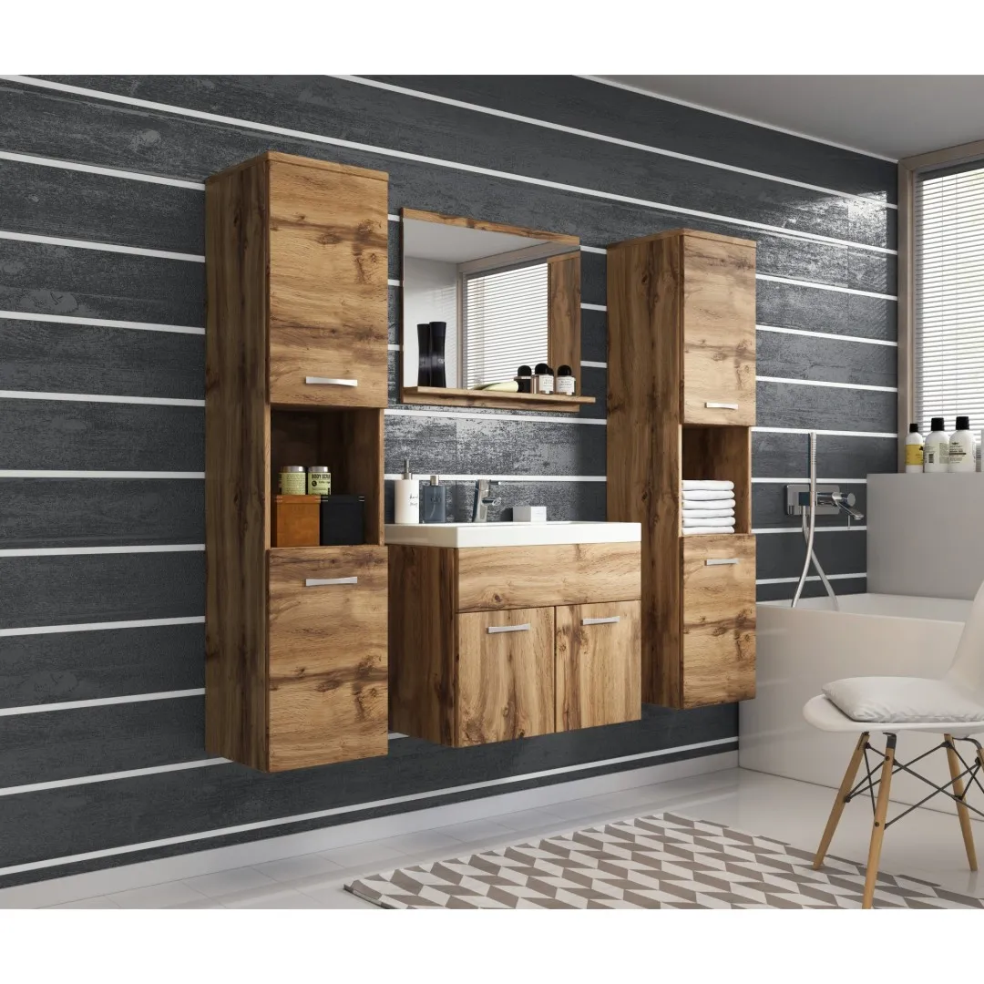 Meble łazienkowe w kolorze dębu - Montreal XL