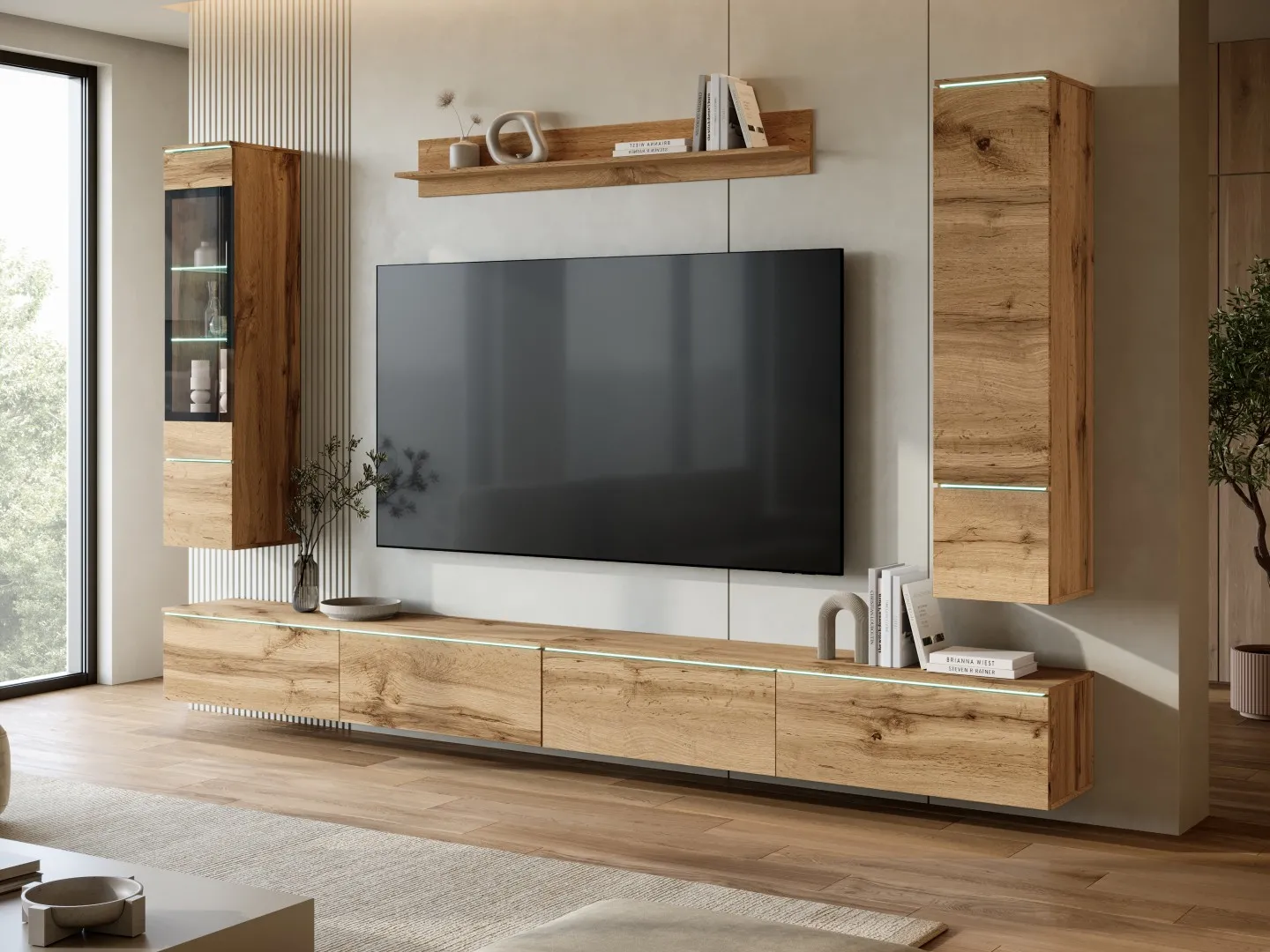 Meblościanka VEVE XXL z oświetleniem LED